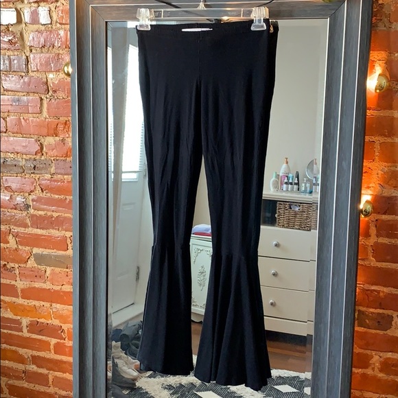 Planet Blue jersey bell bottom leggings - Picture 4 of 8